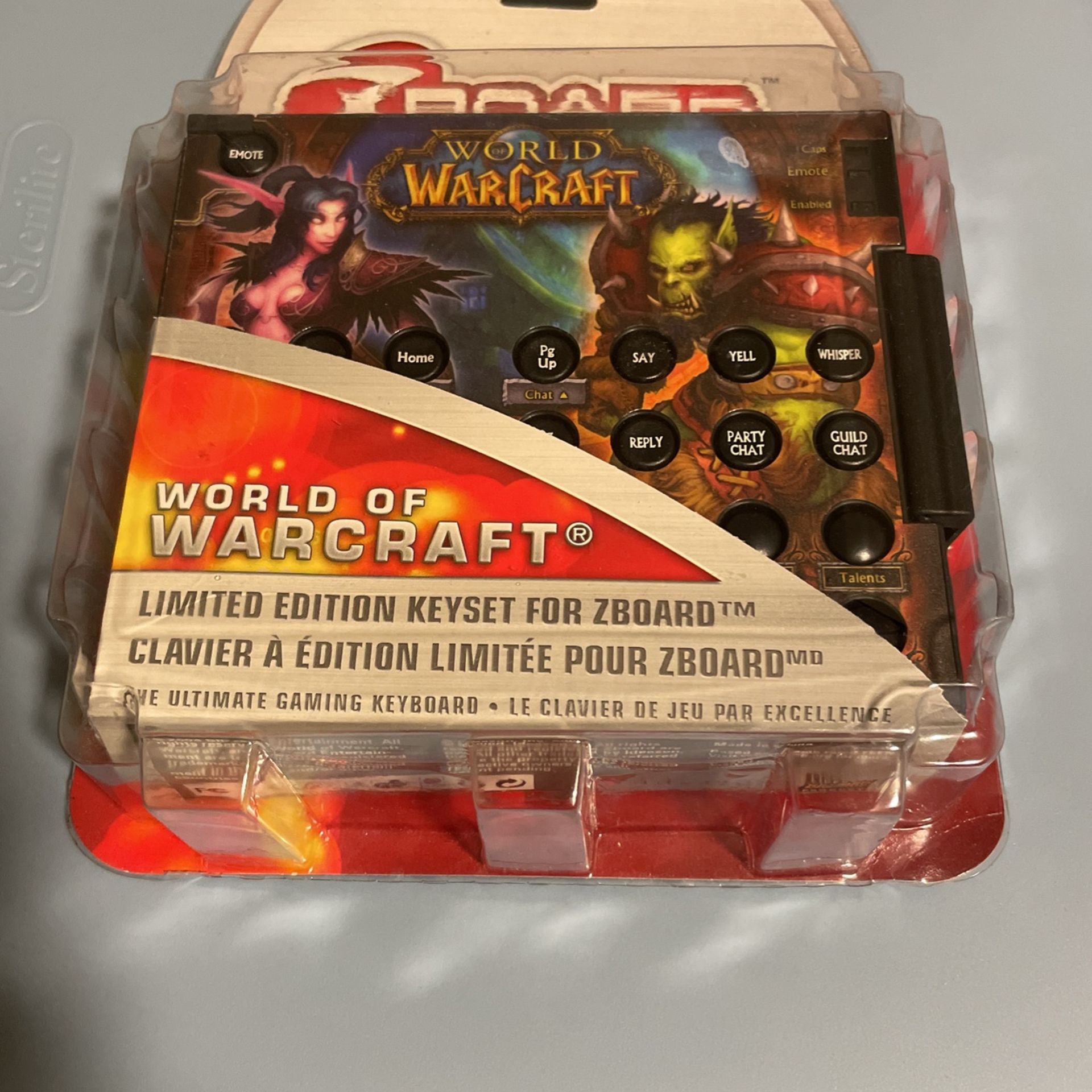 New Sealed Limited Edition Keyset For Zboard World Of Craft.