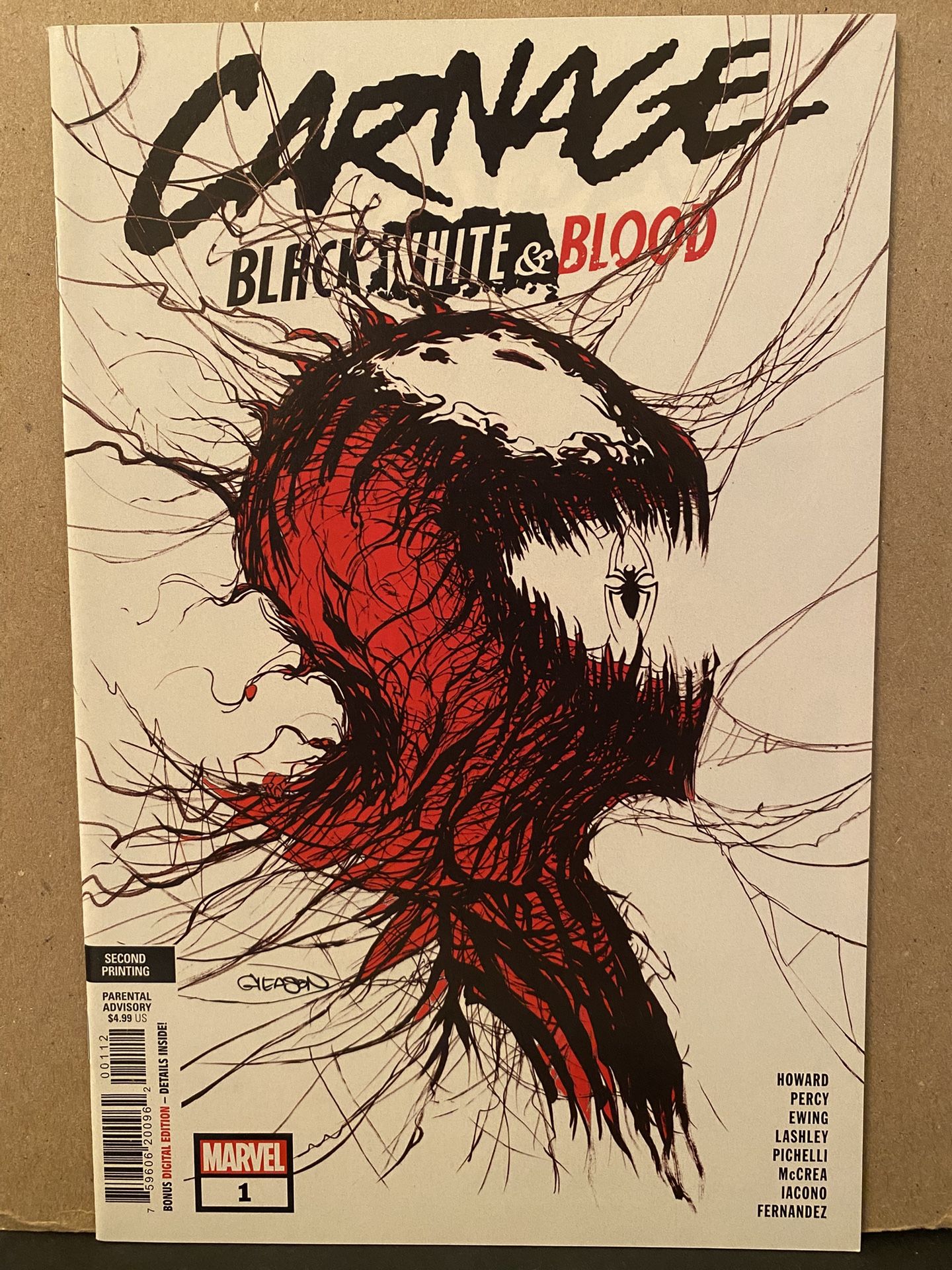 Carnage: Black, White & Blood 1 Trade Dress Variant