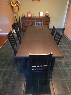 Black Rectangle Table