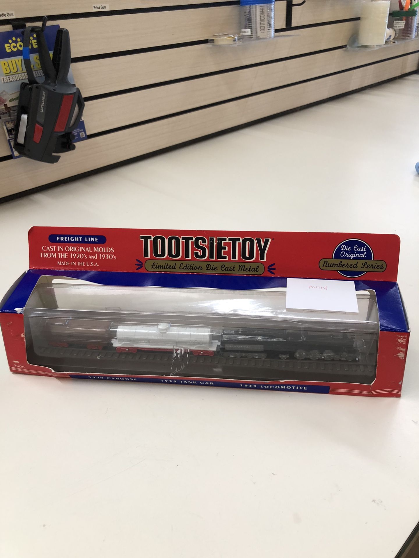 TootsieToy Freight Line Diecast Metal Train NOS Strombecker Numbered USA 1996