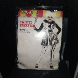 Spirit Twisted Trickster Clown Costume Adult MD/LG