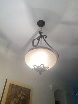 Modern Bronze Chandelier