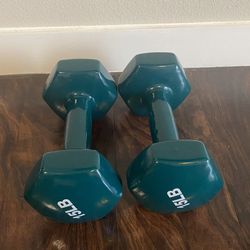 15lb Vinyl Coated Dumbbells - Like New