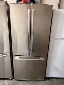 30” WHIRPOOL 3-DOOR REFRIGERATOR STAINLESS STEEL