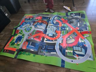Extra large hot wheel car mat