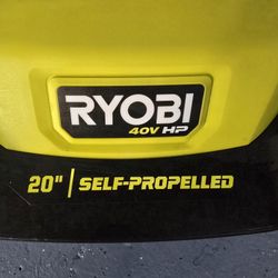 20" Ryoby SELF PROPELLED LAWN MOWER - Selling With/without Battery Kit