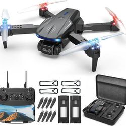 Drone with Camera 1080P HD, FPV Mini Drones for Kids, Adults, 2 Batteries, Toys Gifts for Beginners with One Key Take Off/Landing, Altitude Hold, 90°A