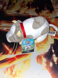 ANIMAL CROSSING NATSUME COW PLUSH TOY...NEW WITH TAGS...ADULT OWNED AND KEPT IN A SMOKE FREE HOME...$20 OBO...