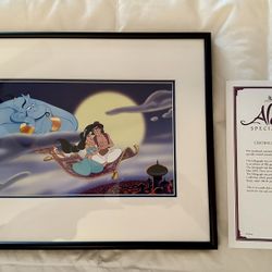 ALADDIN 2004 SPECIAL EDITION -900 MADE -LITHOGRAPH MADE BY DISNEY 