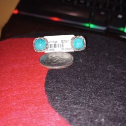 Amazonite/Diamond Earrings