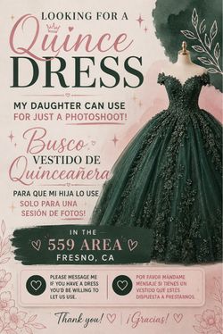 Looking for a quince dress! Busco vestido de quince