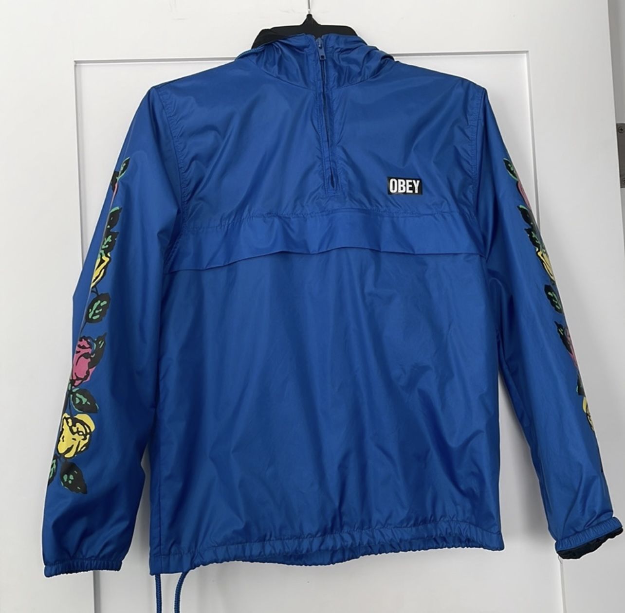 Obey Bright Blue Windbreaker 