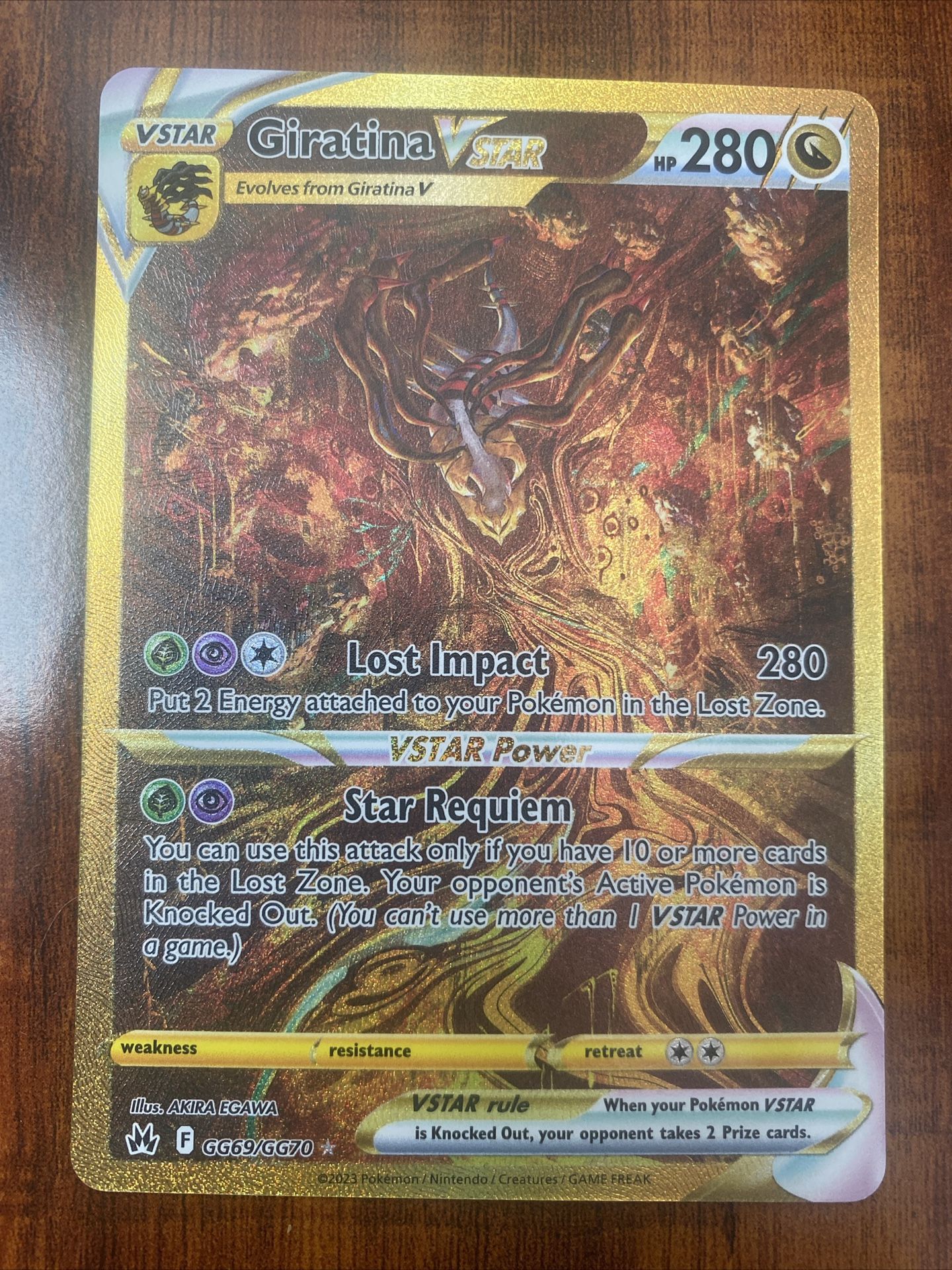 Pokemon Giratina VStar Crown Zenith GG69/GG70 Secret Rare Full Art Holo MINT ⭐️