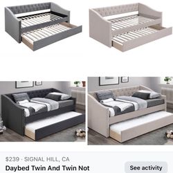 Daybed Twin And Twin Not Including Mattress