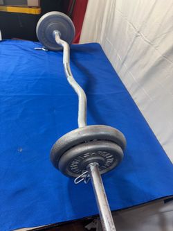 Curl Bar with 30 lbs of Plates