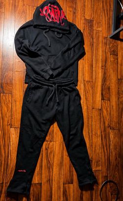 Syna World Tracksuit Black/Red 🔥