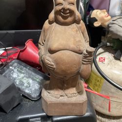 Budda Wooden Statue Hand Carved
