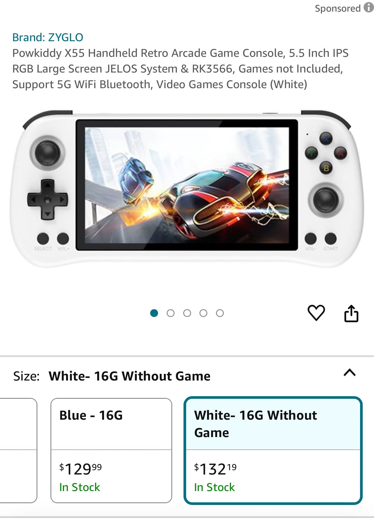 Powkiddy X55 Handheld Retro Arcade Game Console