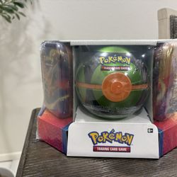 Pokemon - Poke Ball Tin + 2 Kanto Power Mini Tins - Dusk Ball