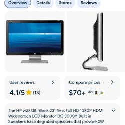 Used HP w2338h