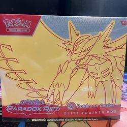 Pokemon Paradox Rift Pokemon Center Elite Trainer Box Roaring Moon
