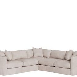  Modern Cream L-Shaped Sectional – Plush & Spacious