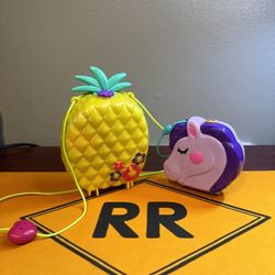 2 Vintage Polly Pocket Purse Lot 