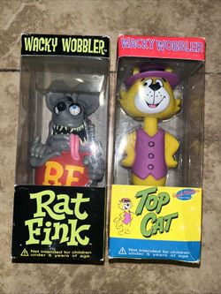 Rat Fink & Top Cat Funko Wacky Wobbler Vintage