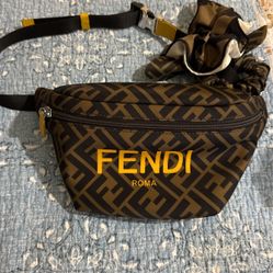 Fendi Fanny Pack Logo Monogram Directly From Rome Italy! New Condition Excellent Pouch!