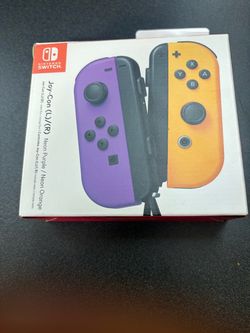Nintendo Switch Joy-Con Neon Purple / Neon Orange