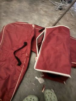 Red Christmas  storage bags wrapping paper  3