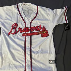 Majestic Atlanta Braves FREDDIE FREEMAN Baseball JERSEY WHITE MEDIUM New 