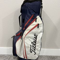 TITLEIST Red / White / Blue Golf Cart Bag