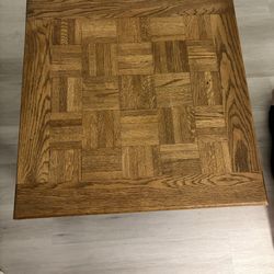 100% Pure Wood Square Brown Coffee Table Brand New