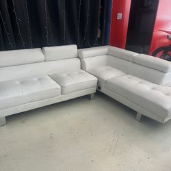 White Sectional