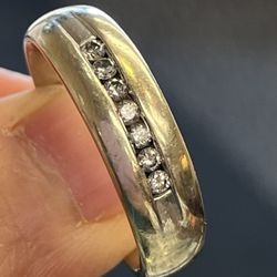 diamond Ring 14k White Gold 