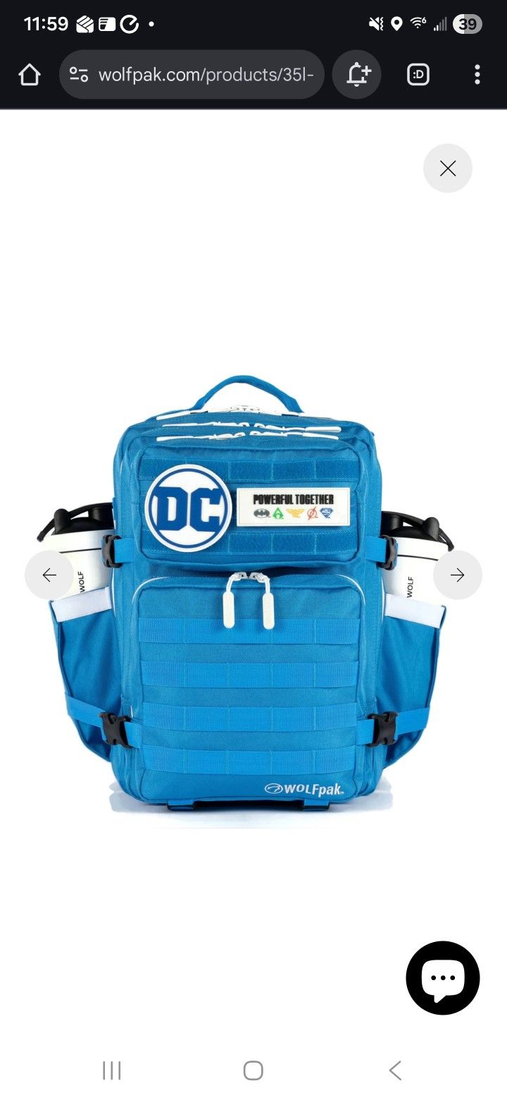 WOLFPAK 35 L JUSTICE LEAGUE/DC BACKPACK