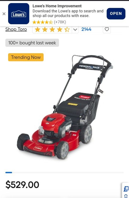 Toro Lawn Mower