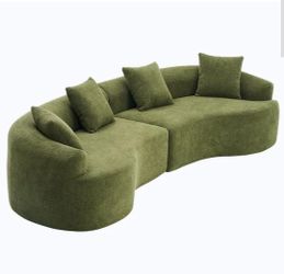 New 110” Curved Sectional Sofa
