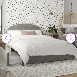 Grey Storage Bed