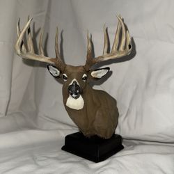 3D Printed Whitetail And Cape Buffalo Bust