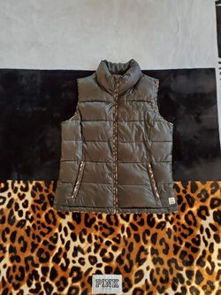 (S) Victoria's Secret Pink Puffer Vest Cheetah