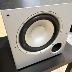 10-inch Polk Audio subwoofer. 