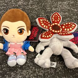 Netflix Stranger Things Eleven & Demogorgon Plush 8”