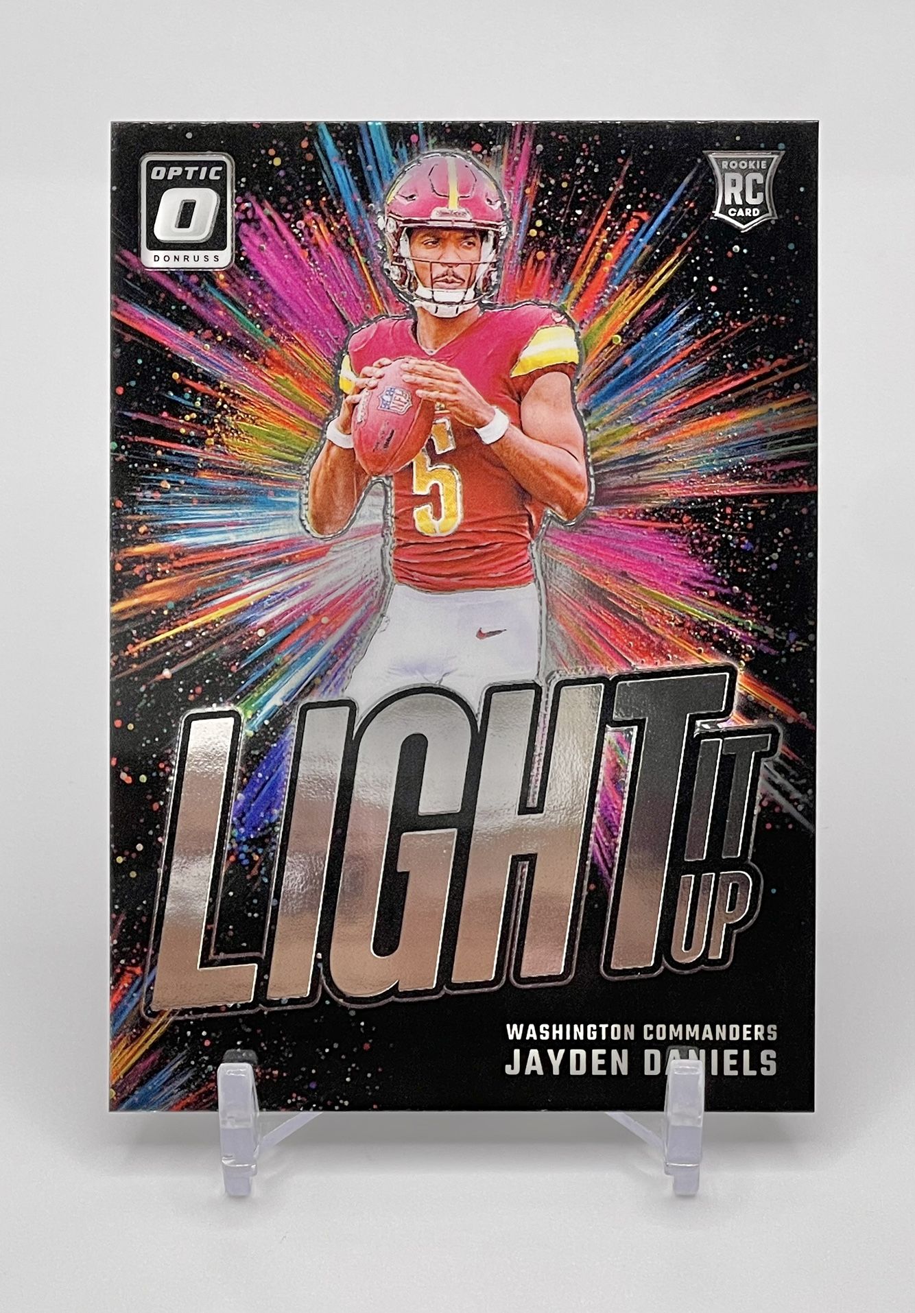 2024 Panini - Donruss Optic Football Light It Up #8 Jayden Daniels