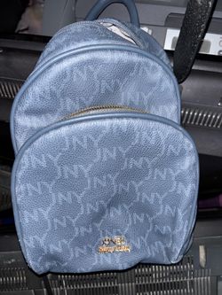 Nine West Mini Backpack Purse – Metallic Blue / Gray