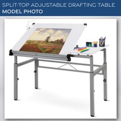 🎨 Split Surface Adjustable Drafting Table – Excellent Condition (Pick-up Only)