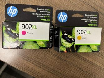 HP 902XL Ink Cartridges – Magenta & Yellow – Brand New
