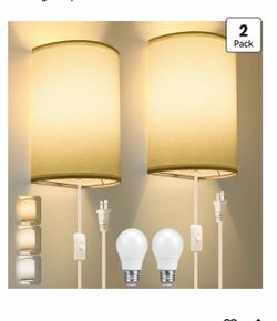 Plug in wall lamps