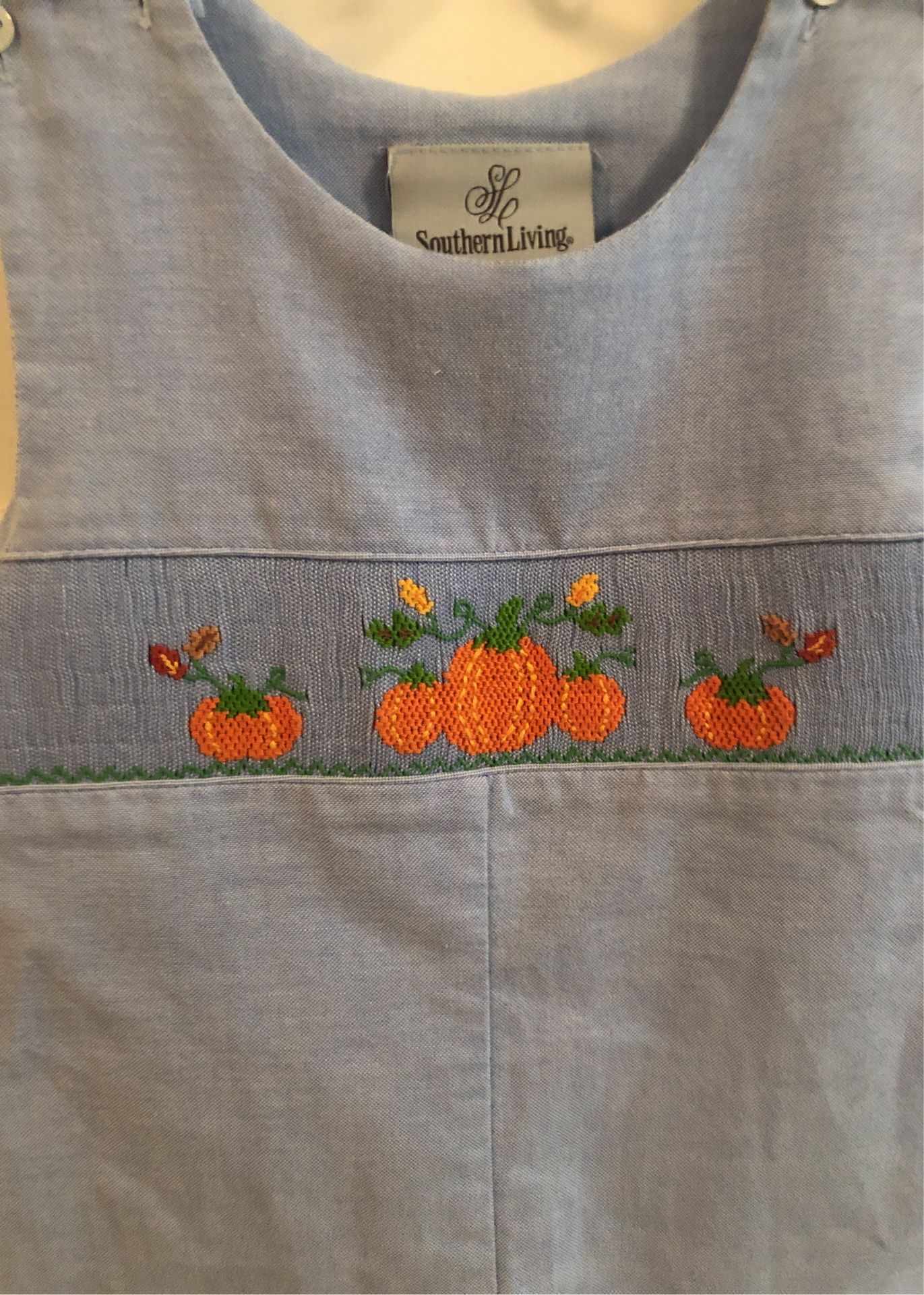 Smocked Pumpkin Onesie
